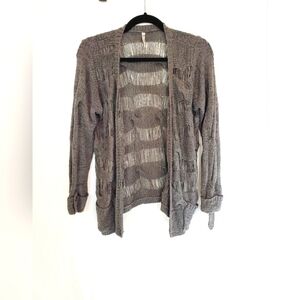 ZINGA gray open front cardigan with pockets Size M